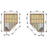 Сауна HARVIA VARIANT S1010 ольха S1010Al